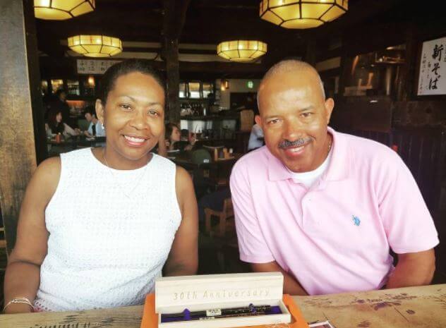 Ian Taylor with his wife Stephanie Taylor.